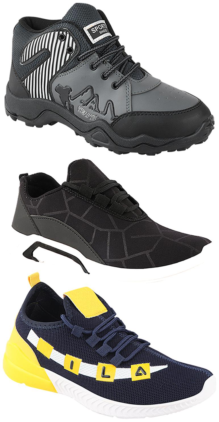 

Birde Men Multi-Color Casual Shoes - CASUAL SPORTS SNEAKERS RUNNNING SHOES - BRD-300-BLK-330-367