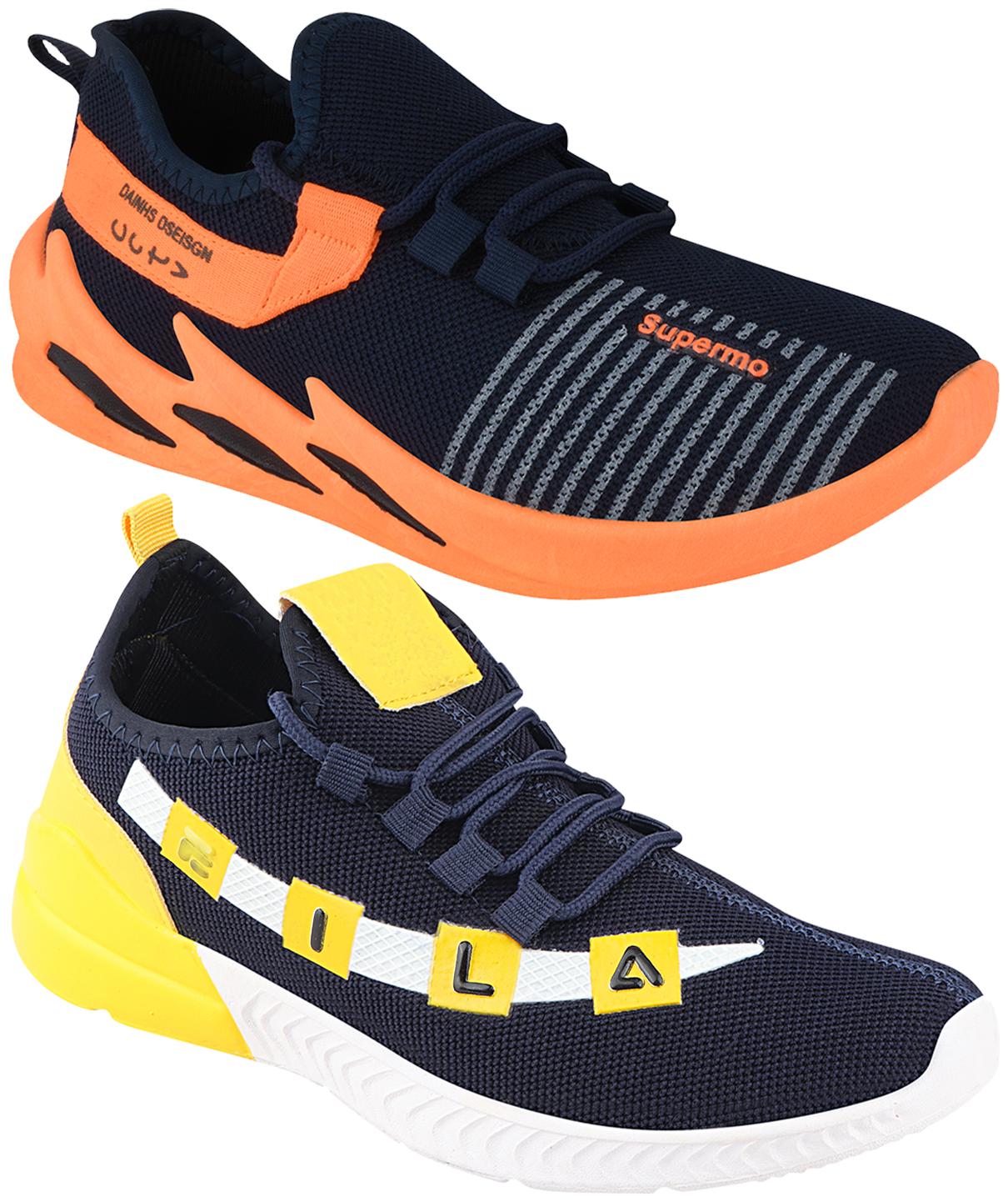 

Birde Multicolor Mesh Casual Shoes For Men (Pack of 2)