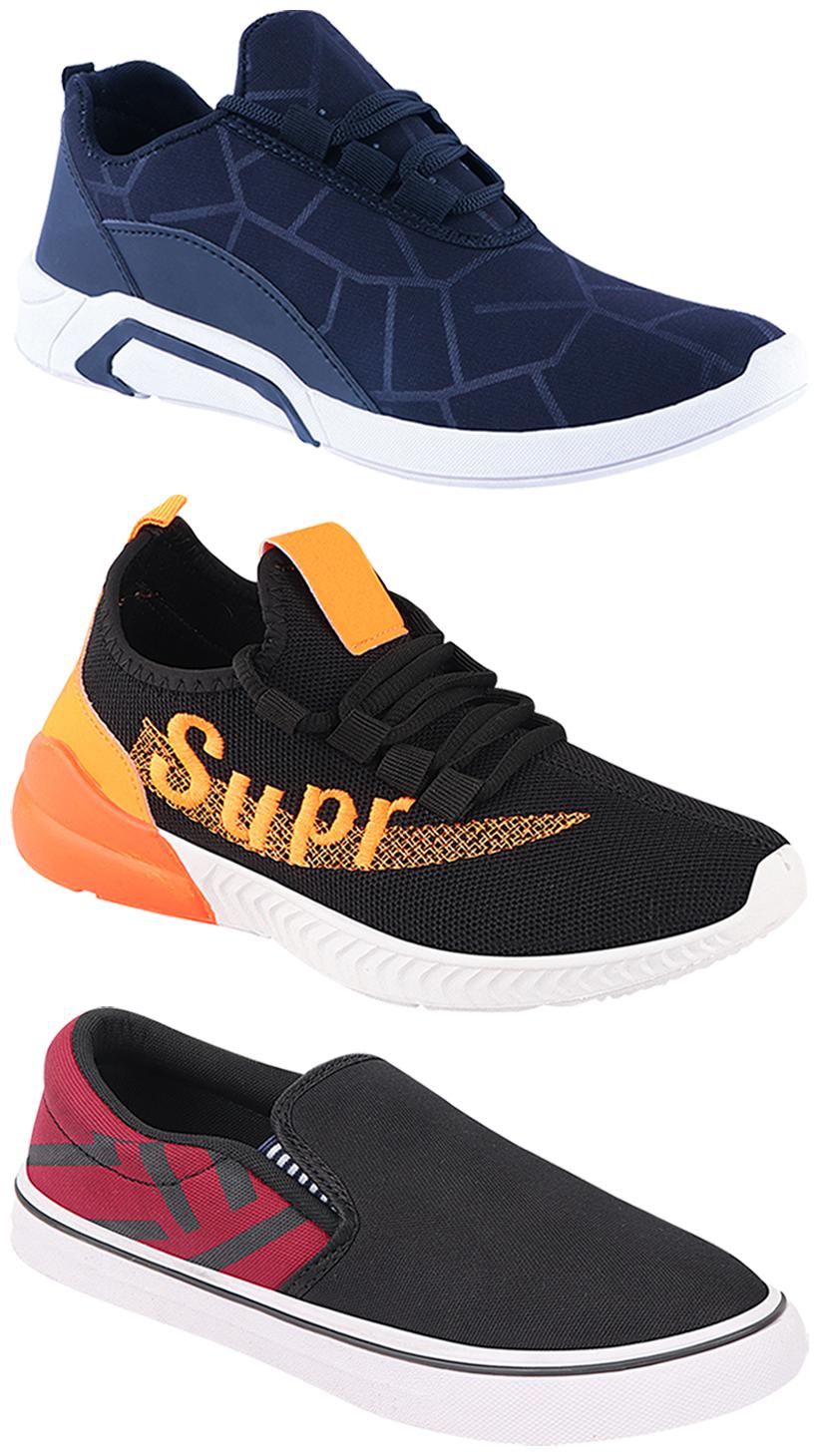 

Birde Men Multi-Color Casual Shoes - CASUAL SPORTS SNEAKERS RUNNNING SHOES - BRD-300-BLU-308-MRN-331