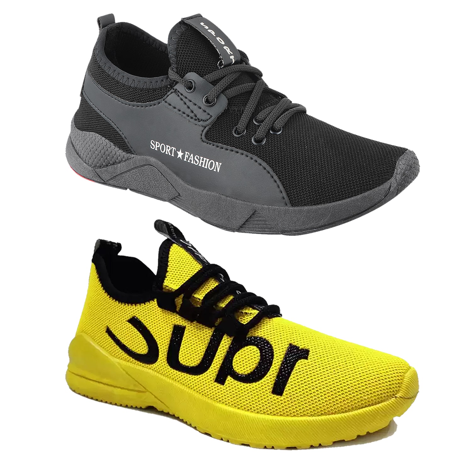 

Birde Men Multi-Color Casual Shoes - BRD-343-BL-SUPER-YLW