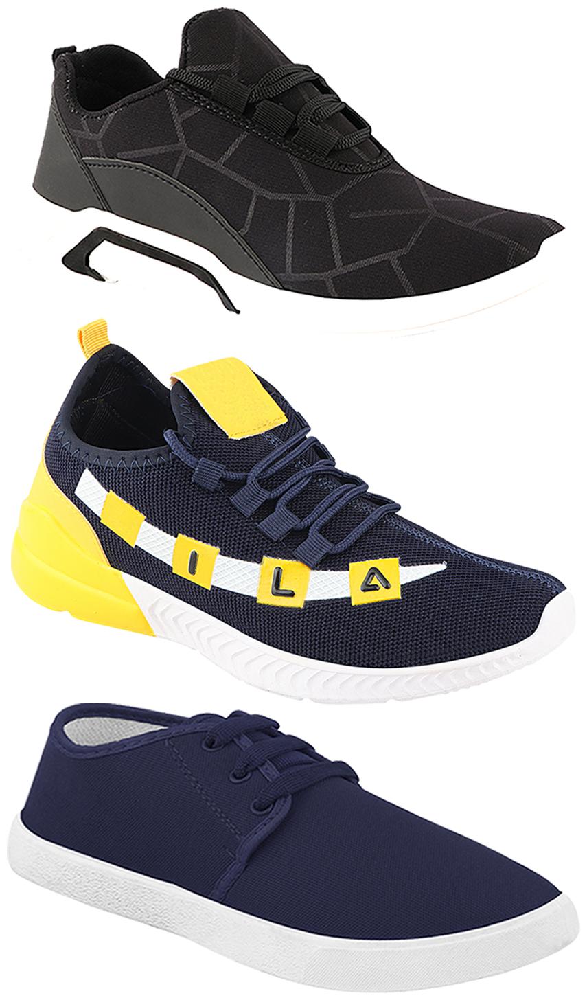 

Birde Men Multi-Color Casual Shoes - CASUAL SPORTS SNEAKERS RUNNNING SHOES - BRD-300-BLK-1078-330