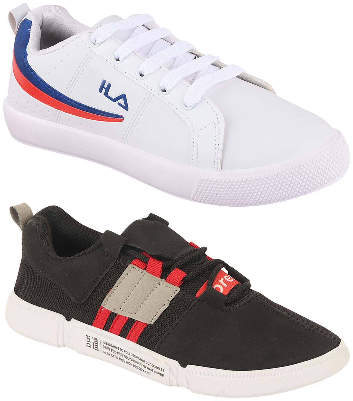 

Birde Multicolor Synthetic Casual Shoes For Men (Pack of 2)