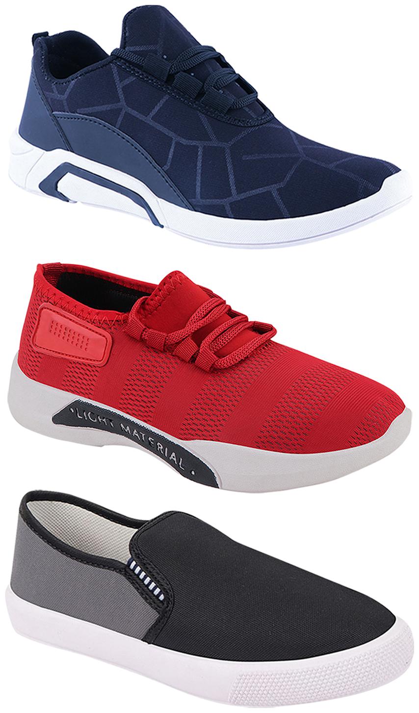 

Birde Men Multi-Color Casual Shoes - BRD-300-BLU-301-RD-309-GRY