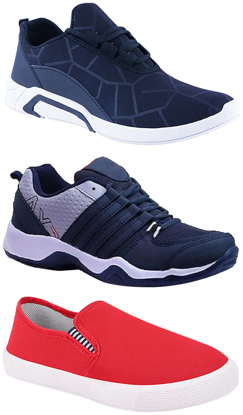 

Birde Men Multi-Color Casual Shoes - BRD-300-BLU-309-RD AX-1