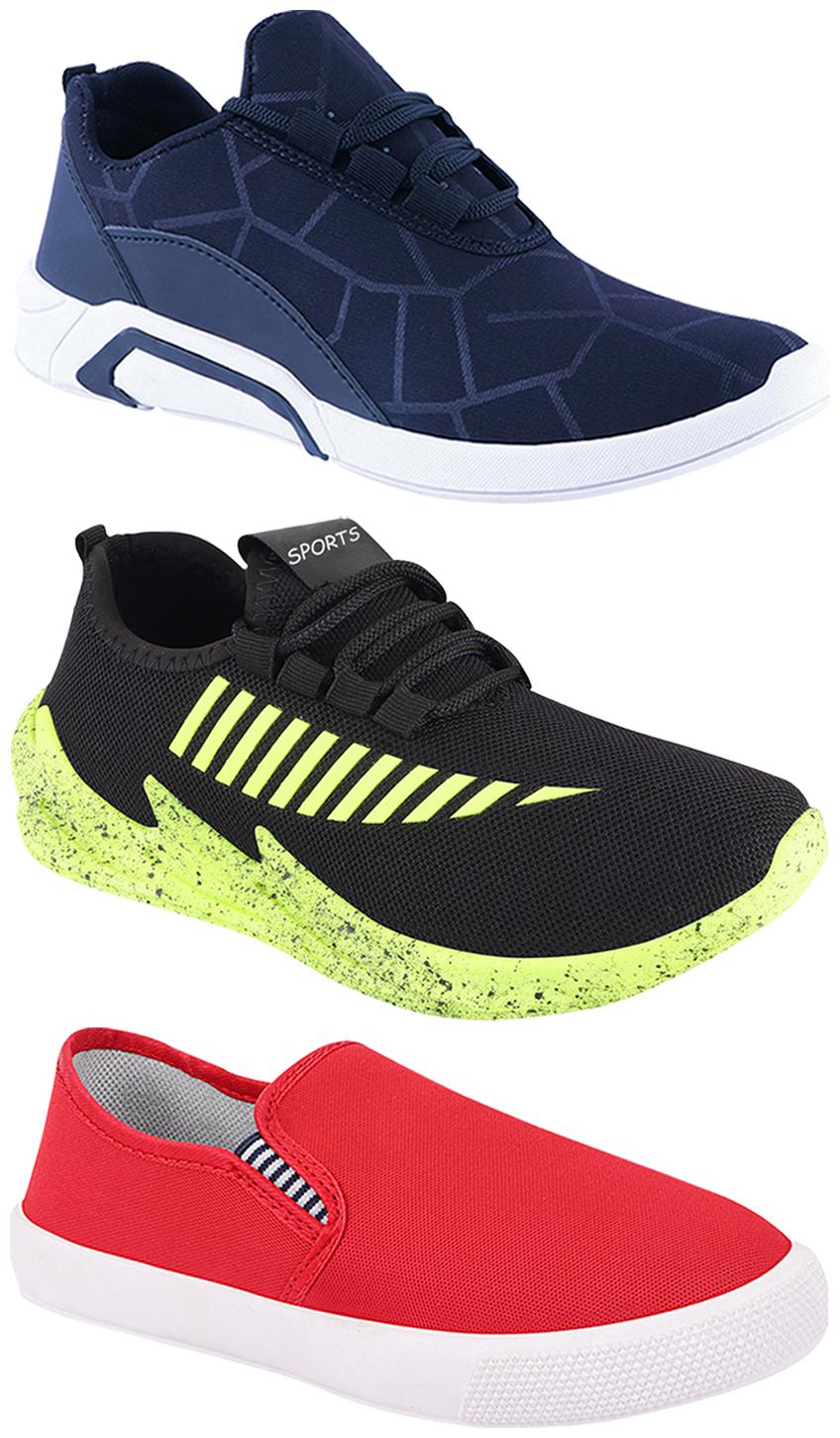 

Birde Men Multi-Color Casual Shoes - CASUAL SPORTS SNEAKERS RUNNNING SHOES - BRD-300-BLU-309-RD-324-PGRN