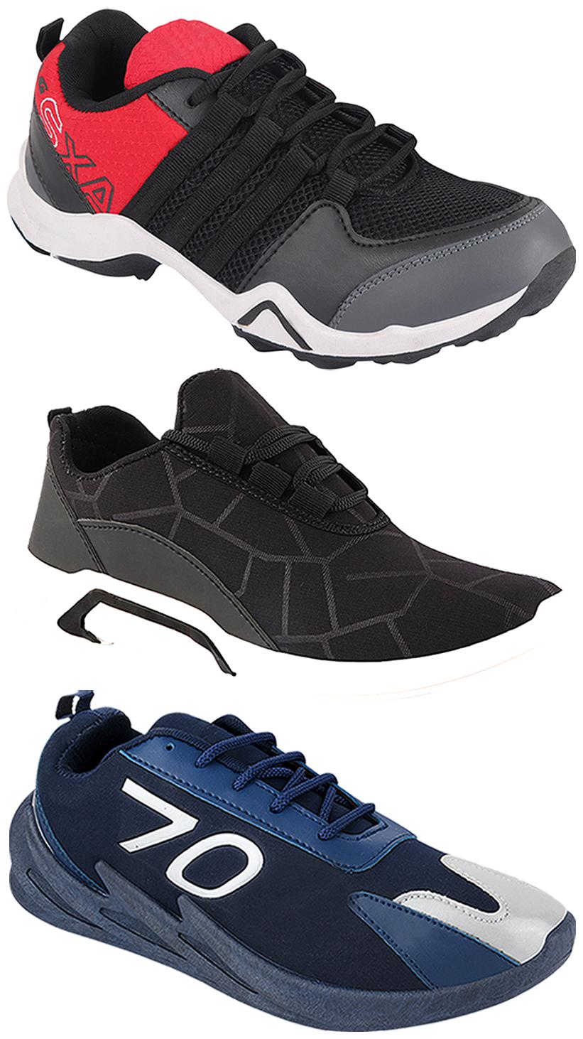 

Birde Men Multi-Color Casual Shoes - CASUAL SPORTS SNEAKERS RUNNNING SHOES - BRD-300-BLK AX-2-351
