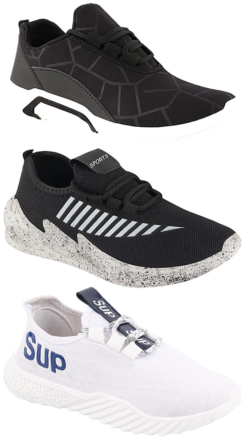 

Birde Men Multi-Color Casual Shoes - CASUAL SPORTS SNEAKERS RUNNNING SHOES - BRD-300-BLK-324-GRY-385
