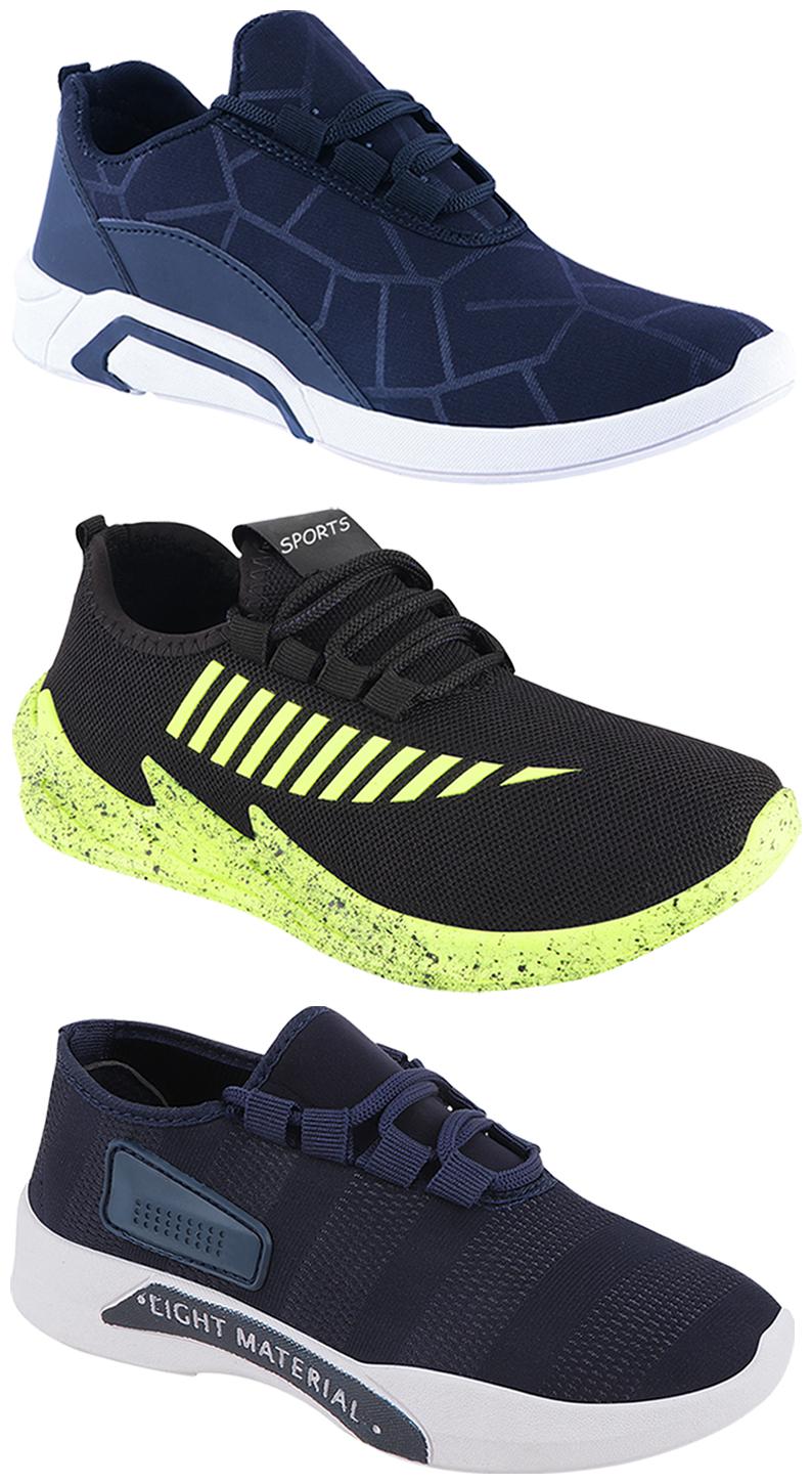 

Birde Men Multi-Color Casual Shoes - CASUAL SPORTS SNEAKERS RUNNNING SHOES - BRD-300-BLU-301-BLU-324-PGRN