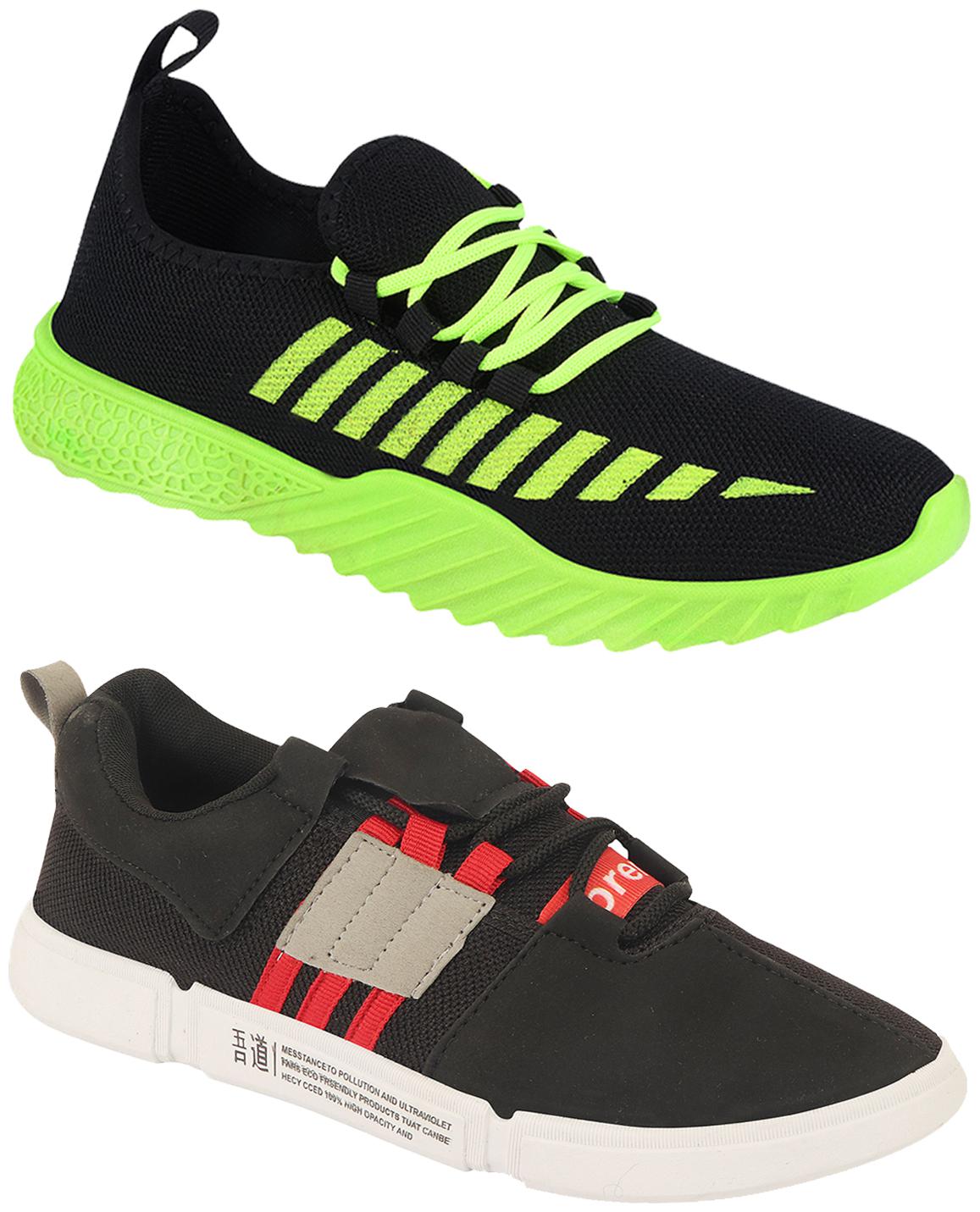 

Birde Men Multi-Color Casual Shoes - BRD-361-CHAMPION-1-BLK-RD