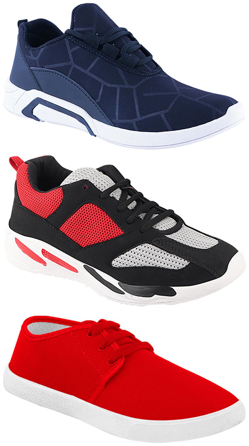 

Birde Men Multi-Color Casual Shoes - CASUAL SPORTS SNEAKERS RUNNNING SHOES - BRD-300-BLU-1077-334