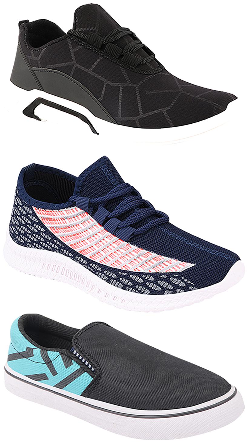 

Birde Men Multi-Color Casual Shoes - BRD-300-BLK-308-SGRN-315