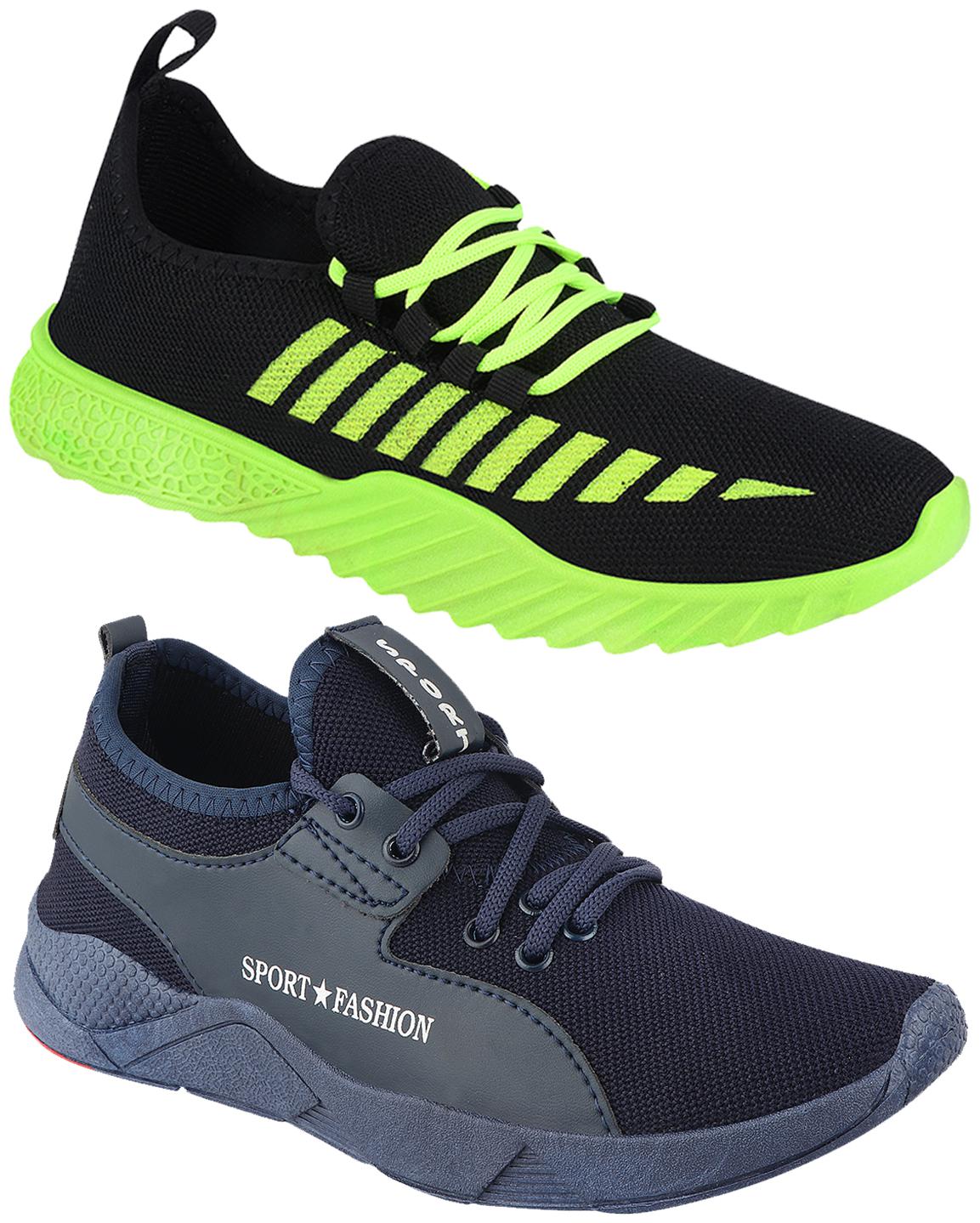 

Birde Multicolor Mesh Casual Shoes For Men (Pack of 2)