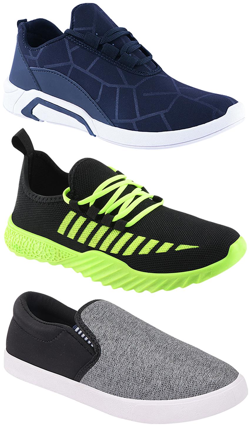 

Birde Men Multi-Color Casual Shoes - BRD-300-BLU-310-SLVR-361