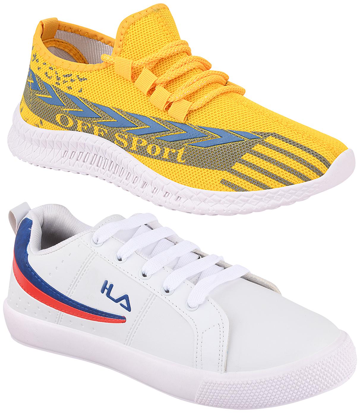 

Birde Multicolor Synthetic Casual Shoes For Men (Pack of 2)