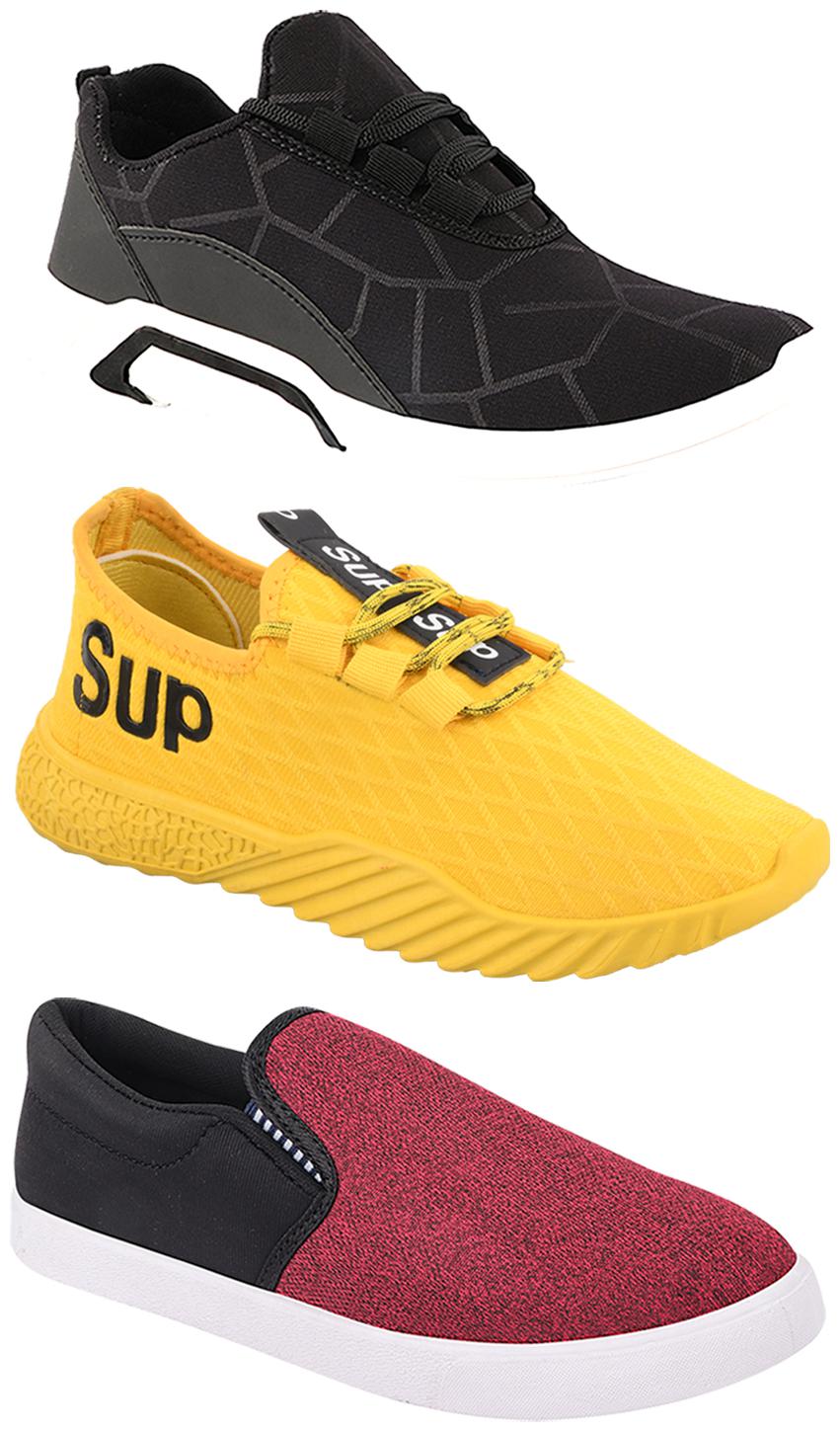 

Birde Men Multi-Color Casual Shoes - CASUAL SPORTS SNEAKERS RUNNNING SHOES - BRD-300-BLK-310-BLK-383