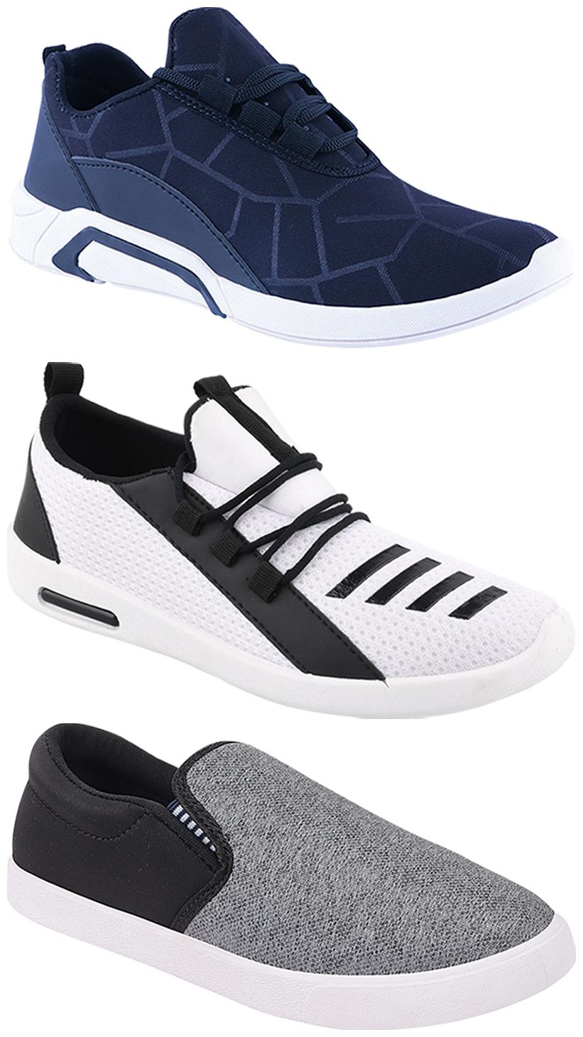 

Birde Men Multi-Color Casual Shoes - BRD-300-BLU-310-SLVR-376