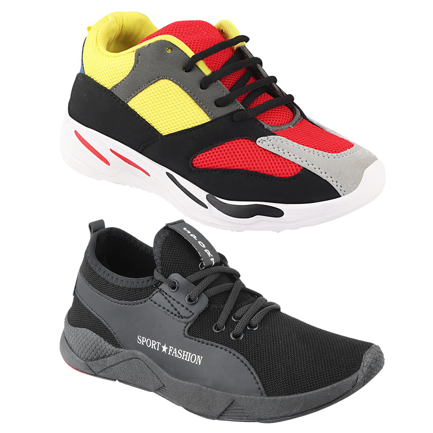 

Birde Multicolor Mesh Casual Shoes For Men (Pack of 2)