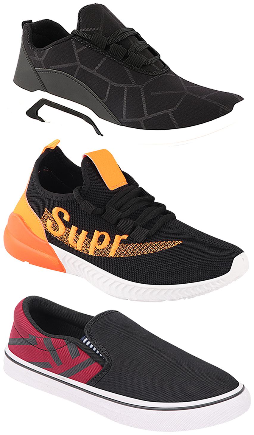 

Birde Men Multi-Color Casual Shoes - CASUAL SPORTS SNEAKERS RUNNNING SHOES - BRD-300-BLK-308-MRN-331
