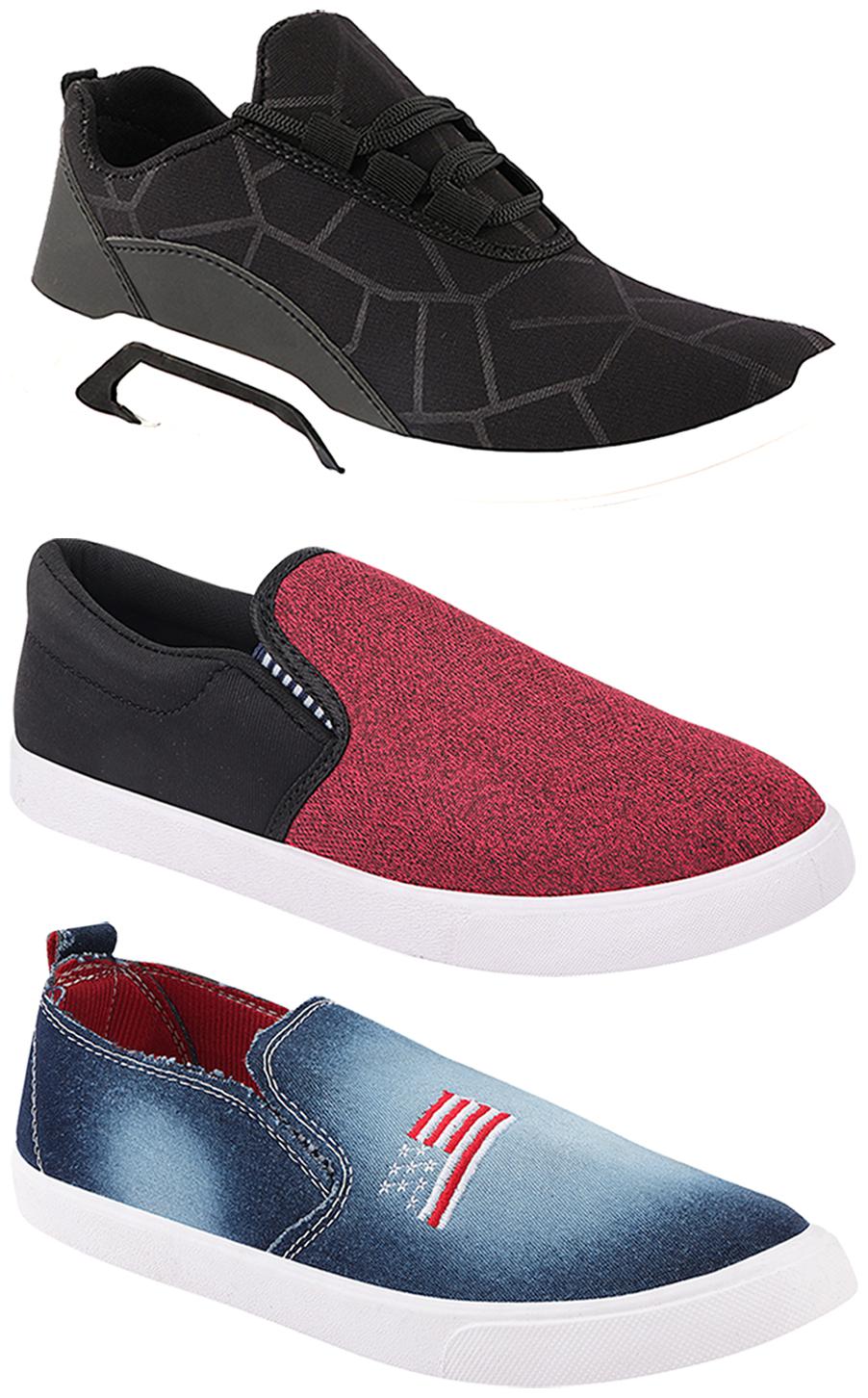 

Birde Men Multi-Color Casual Shoes - BRD-300-BLK-310-BLK-1220