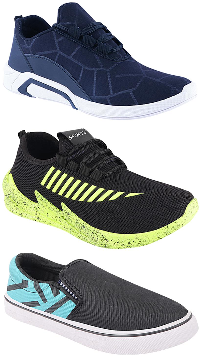 

Birde Men Multi-Color Casual Shoes - CASUAL SPORTS SNEAKERS RUNNNING SHOES - BRD-300-BLU-308-SGRN-324-PGRN
