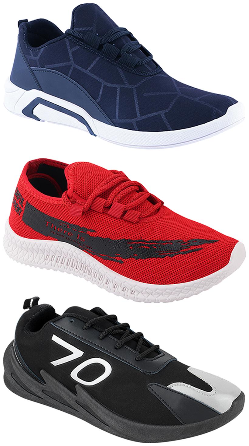 

Birde Men Multi-Color Casual Shoes - CASUAL SPORTS SNEAKERS RUNNNING SHOES - BRD-300-BLU-321-350