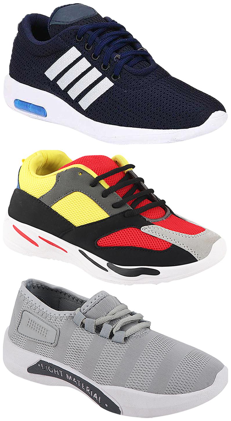 

Birde Men Multi-Color Casual Shoes - CASUAL SPORTS SNEAKERS RUNNNING SHOES - BRD-304-BLU BRD-301-GRY BRD-333