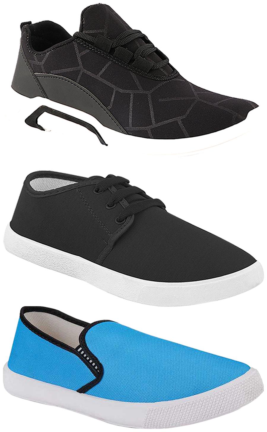 

Birde Men Multi-Color Casual Shoes - BRD-300-BLK-349-309-SKY