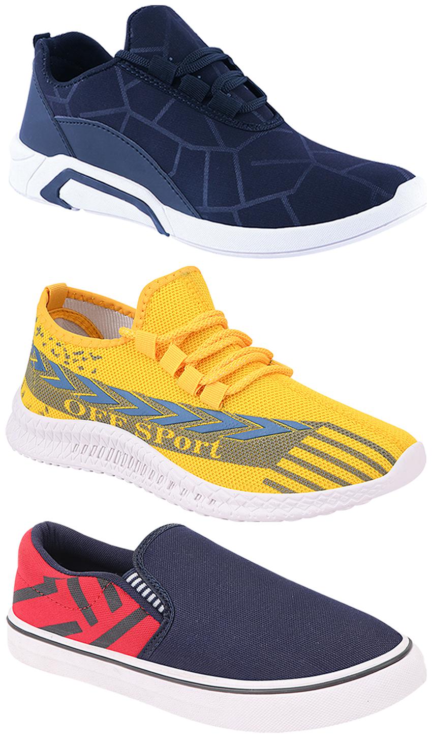 

Birde Men Multi-Color Casual Shoes - BRD-300-BLU-308-RED-316