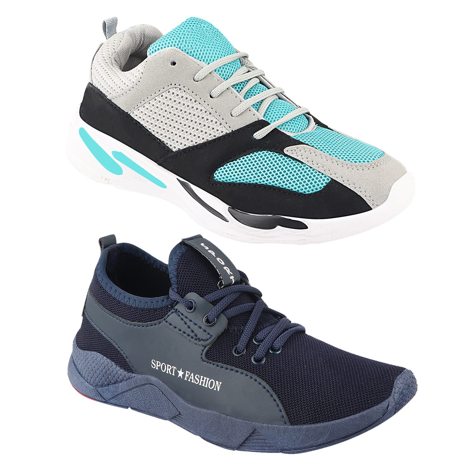 

Birde Multicolor Mesh Casual Shoes For Men (Pack of 2)