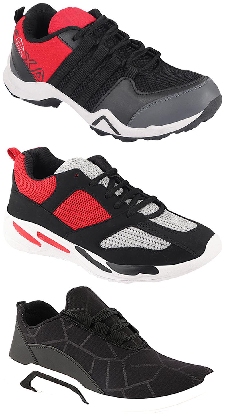 

Birde Men Multi-Color Casual Shoes - CASUAL SPORTS SNEAKERS RUNNNING SHOES - BRD-300-BLK AX-2-334