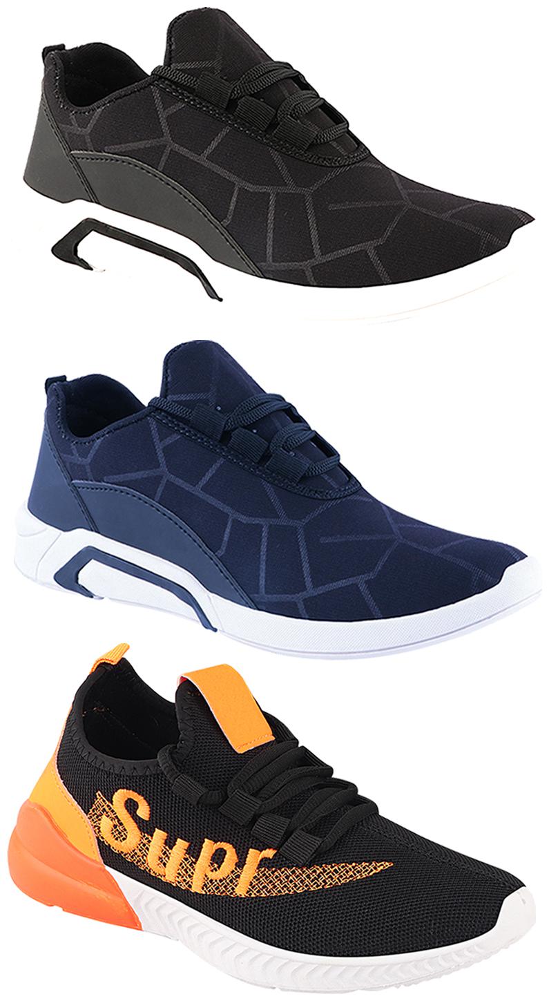 

Birde Men Multi-Color Casual Shoes - CASUAL SPORTS SNEAKERS RUNNNING SHOES - BRD-300-BLK-300-BLU-331