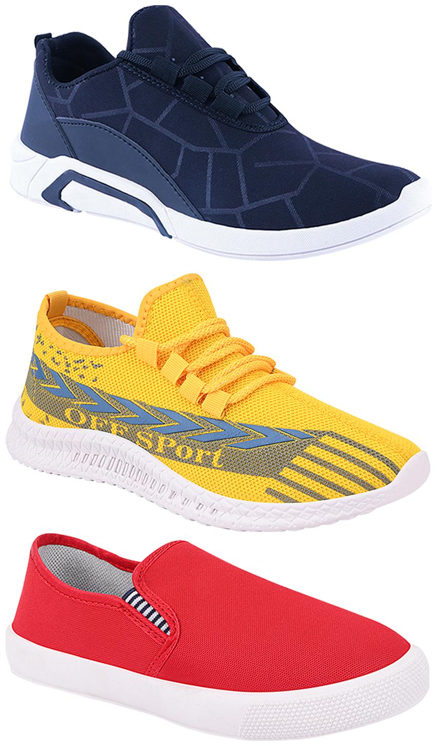 

Birde Men Multi-Color Casual Shoes - BRD-300-BLU-309-RD-316