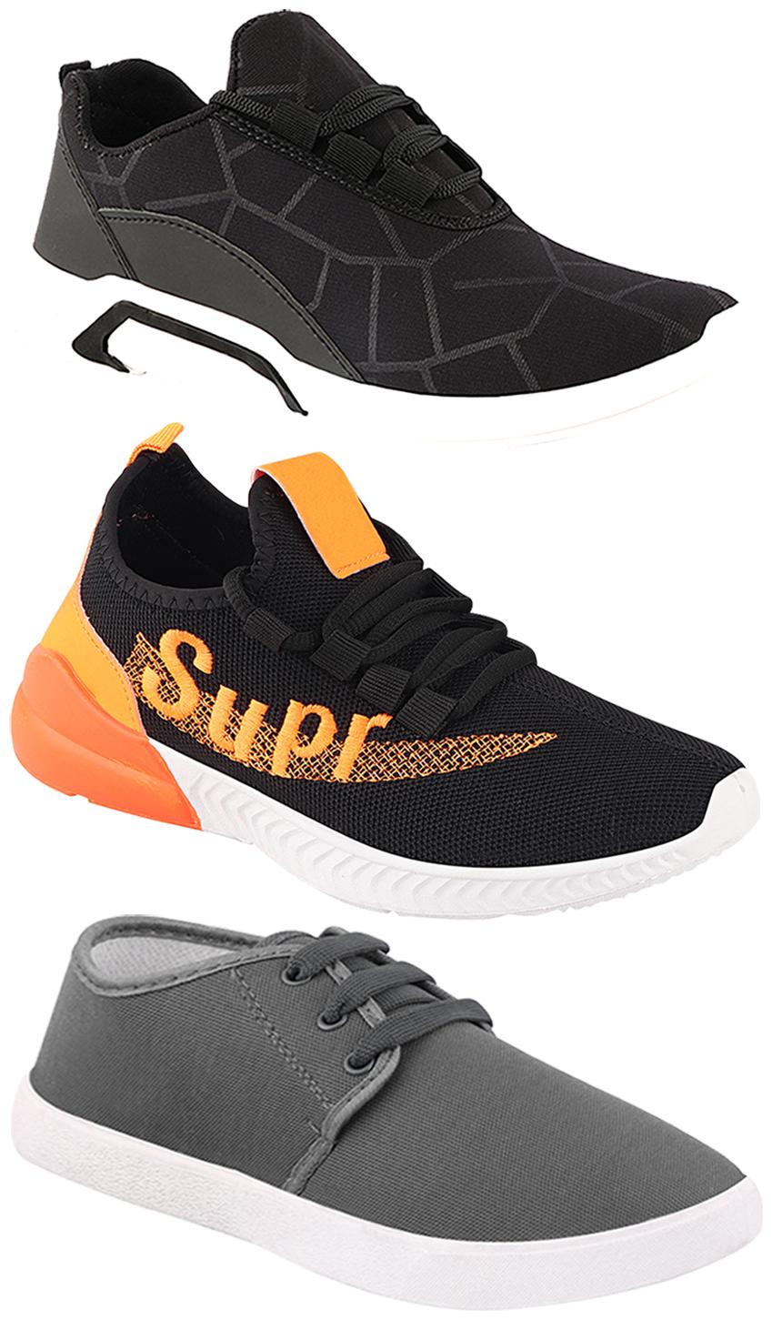 

Birde Men Multi-Color Casual Shoes - CASUAL SPORTS SNEAKERS RUNNNING SHOES - BRD-300-BLK-1079-331