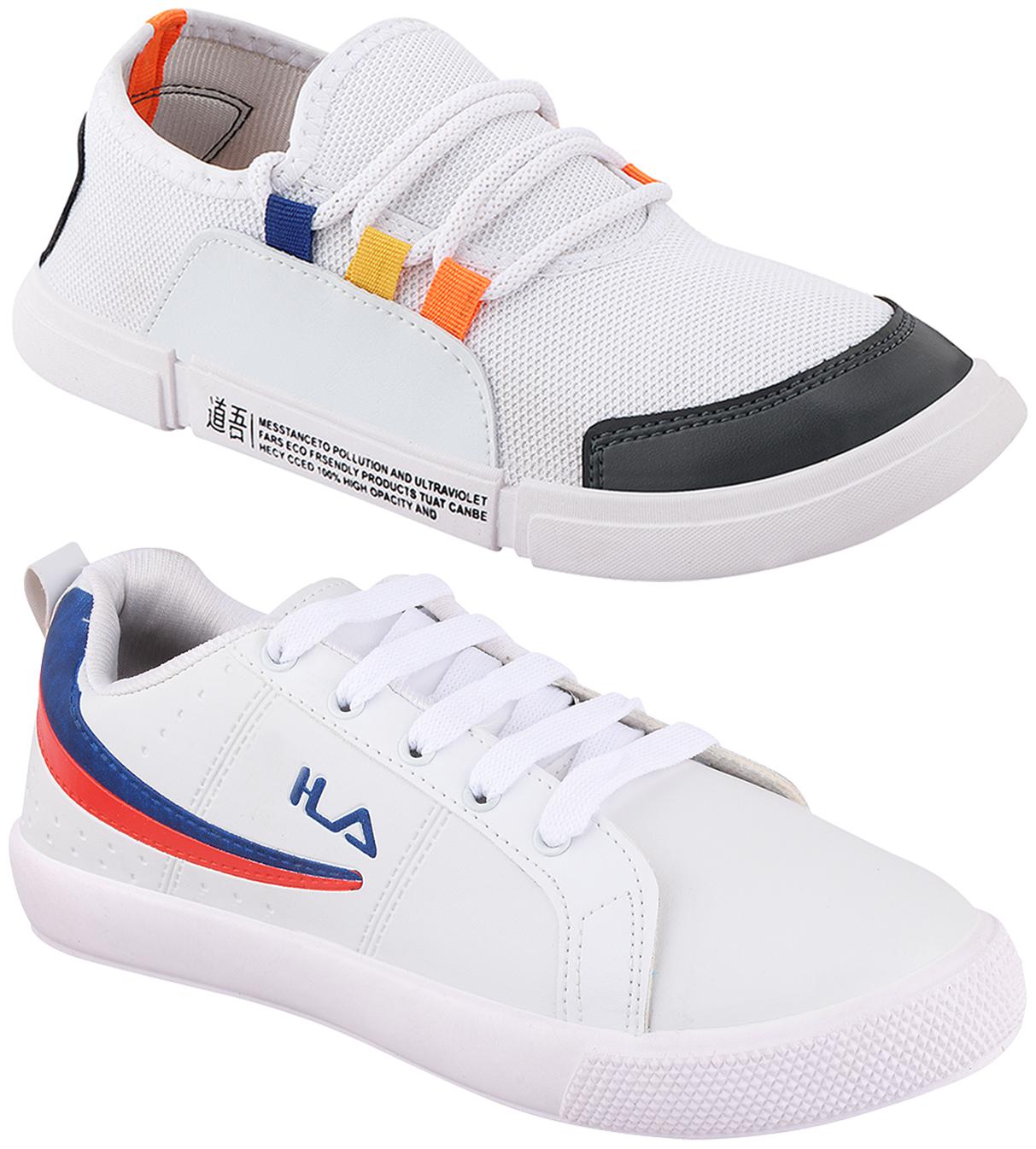

Birde Multicolor Synthetic Casual Shoes For Men (Pack of 2)