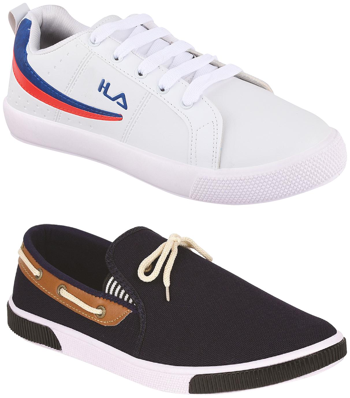 

Birde Multicolor Synthetic Casual Shoes For Men (Pack of 2)