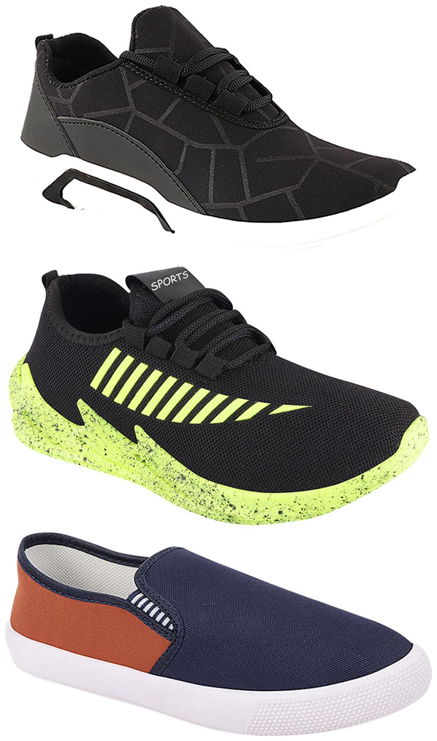 

Birde Men Multi-Color Casual Shoes - CASUAL SPORTS SNEAKERS RUNNNING SHOES - BRD-300-BLK-309-TAN-324-PGRN