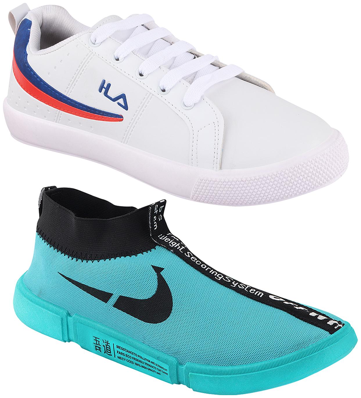 

Birde Multicolor Synthetic Casual Shoes For Men (Pack of 2)