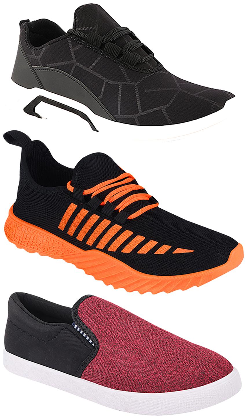 

Birde Men Multi-Color Casual Shoes - BRD-300-BLK-310-BLK-359