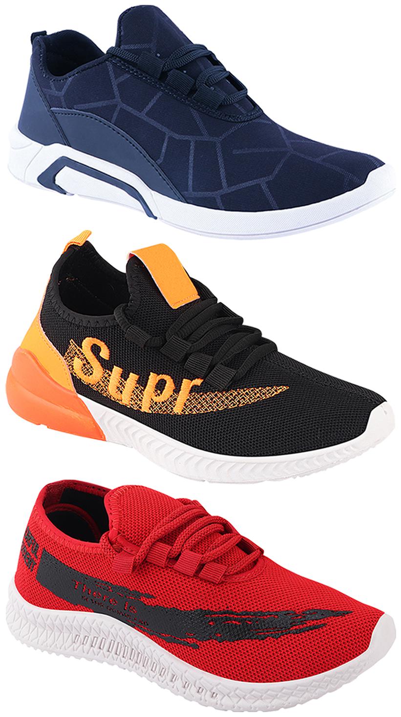

Birde Men Multi-Color Casual Shoes - CASUAL SPORTS SNEAKERS RUNNNING SHOES - BRD-300-BLU-321-331