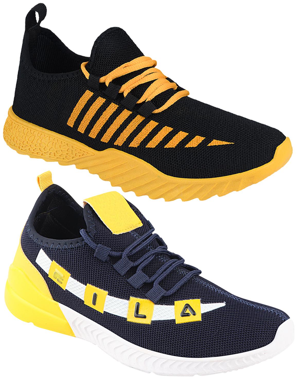 

Birde Multicolor Mesh Casual Shoes For Men (Pack of 2)