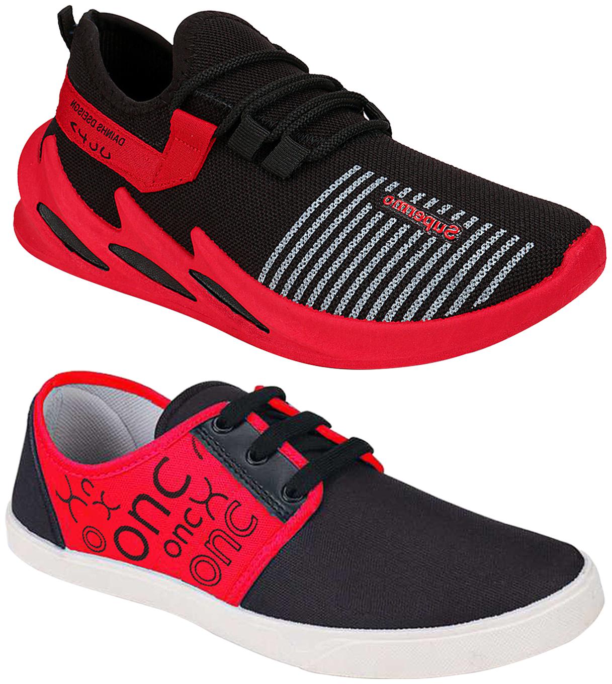 

Birde Multicolor Mesh Casual Shoes For Men (Pack of 2)