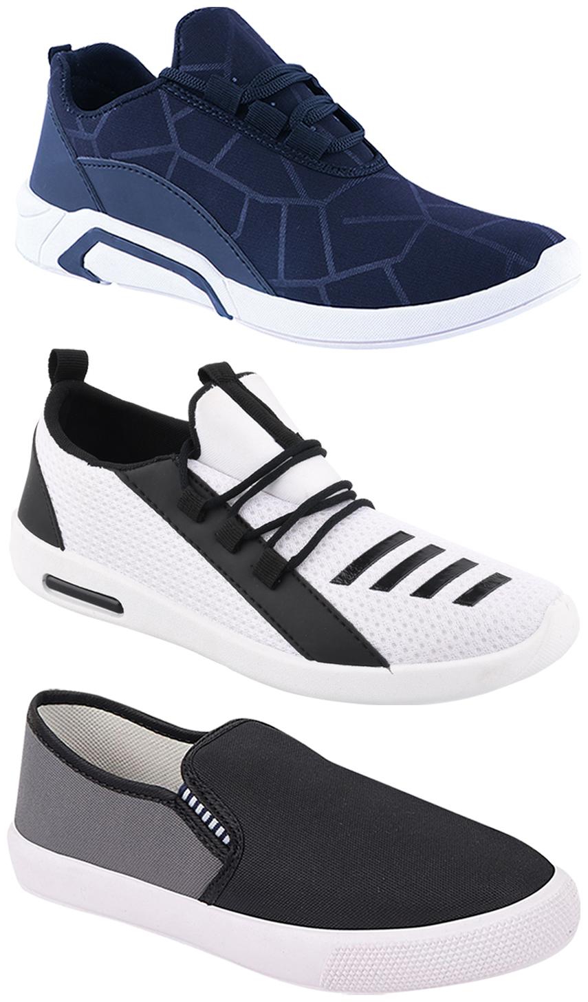 

Birde Men Multi-Color Casual Shoes - BRD-300-BLU-309-GRY-376