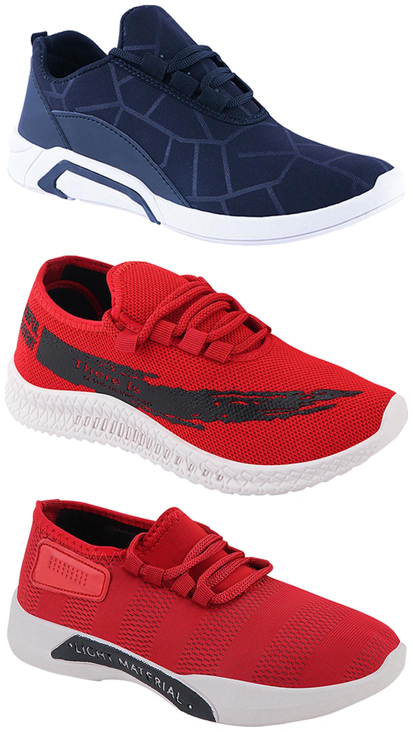 

Birde Men Multi-Color Casual Shoes - BRD-300-BLU-301-RD-321