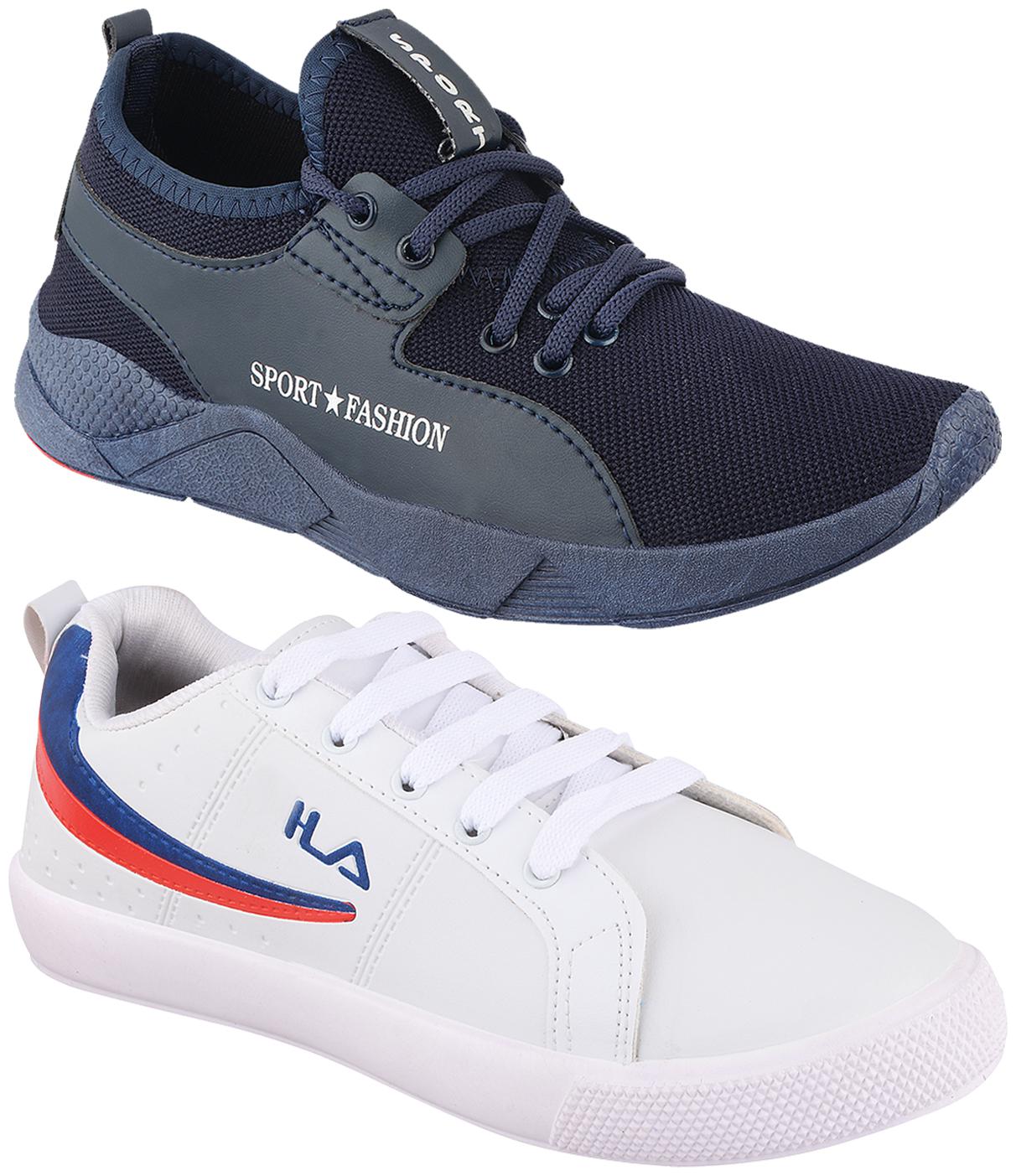 

Birde Multicolor Synthetic Casual Shoes For Men (Pack of 2)