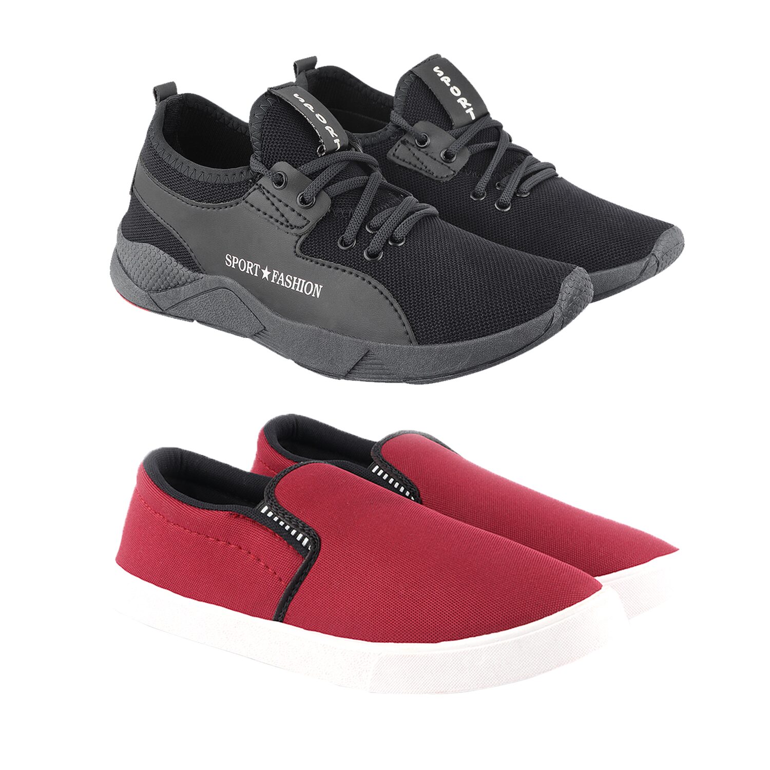 

Birde Multicolor Mesh Casual Shoes For Men (Pack of 2)