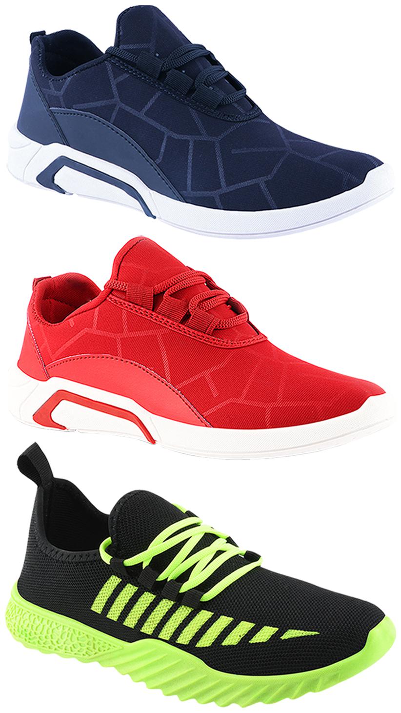 

Birde Men Multi-Color Casual Shoes - BRD-300-BLU-300-RED-361