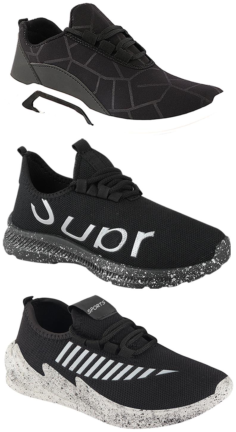 

Birde Men Multi-Color Casual Shoes - BRD-300-BLK-324-GRY-369