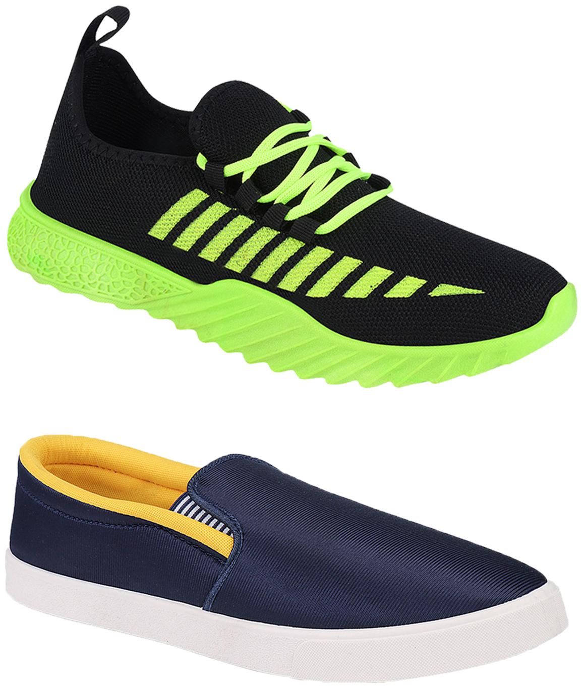 

Birde Multicolor Mesh Casual Shoes For Men (Pack of 2)