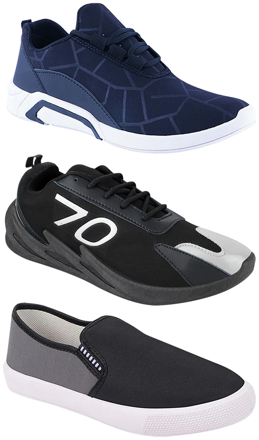 

Birde Men Multi-Color Casual Shoes - CASUAL SPORTS SNEAKERS RUNNNING SHOES - BRD-300-BLU-309-GRY-350