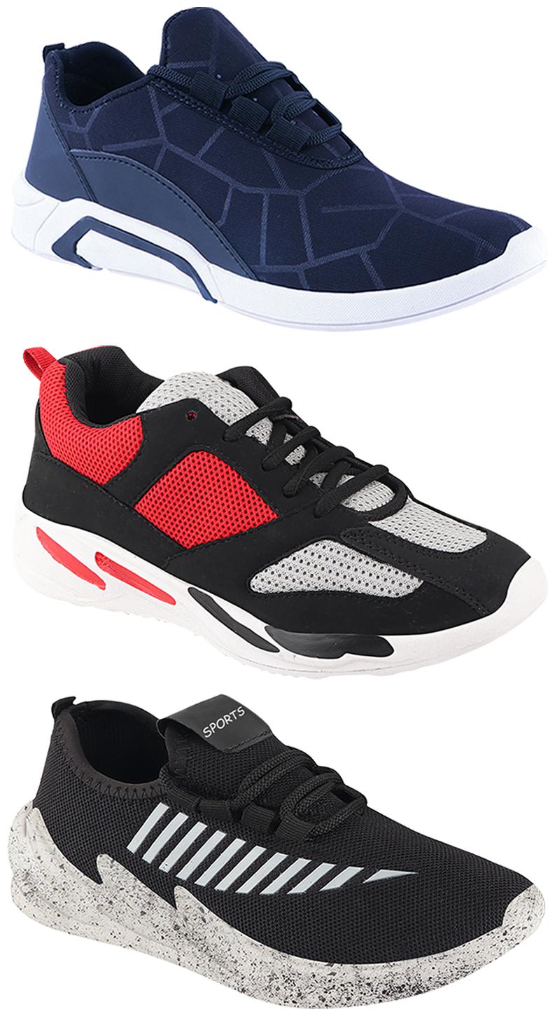 

Birde Men Multi-Color Casual Shoes - CASUAL SPORTS SNEAKERS RUNNNING SHOES - BRD-300-BLU-324-GRY-334